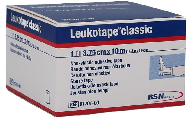 LEUKOTAPE BENDA ANELASTICA PER BENDAGGI FUNZIONALI 3,75X100 CM - Luckyfarma.it