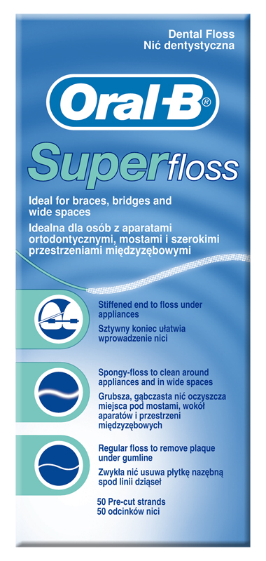 ORALB SUPERFLOSS FILO INTERDENTALE 50 FILI - Luckyfarma.it