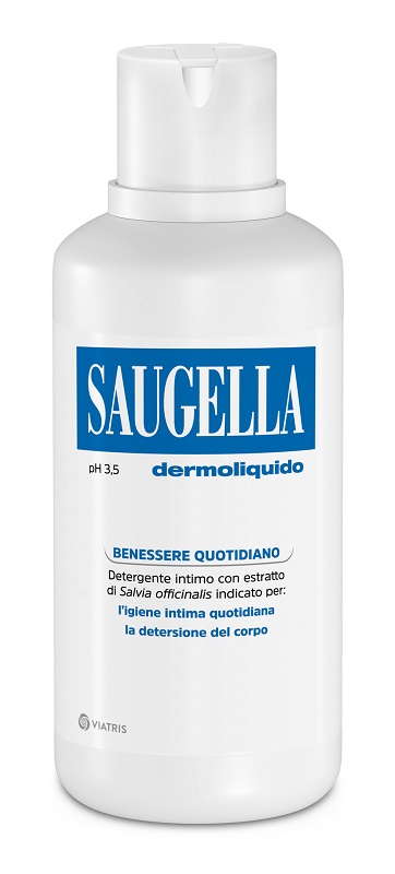 SAUGELLA DERMOLIQUIDO PH 3,5 DETERGENTE INTIMO BENESSERE QUOTIDIANO 500 ML - Luckyfarma.it