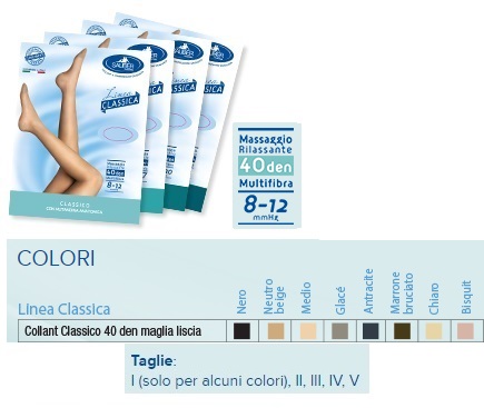 SAUBER COLLANT 40 DENARI COLORE MEDIO MAGLIA LISCIA 3 LINEA CLASSICA - Luckyfarma.it
