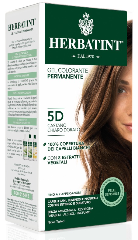 HERBATINT 5D CASTANO CHIARO DORATO 150 ML - Luckyfarma.it