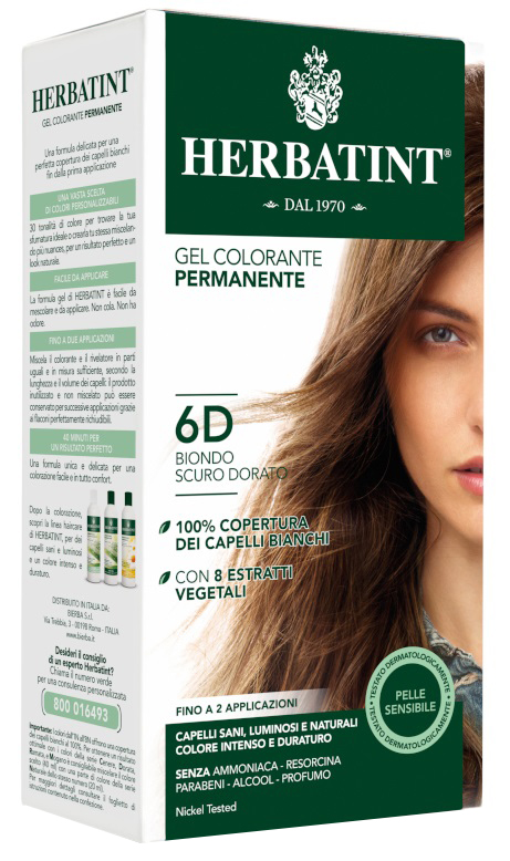 HERBATINT 6D BIONDO SCURO DORATO 150 ML - Luckyfarma.it