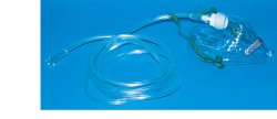 MASCHERA PER OSSIGENOTERAPIA MEDIA CONCENTRAZIONE CON 2 TUBI PROLUNGA 2 METRI - Luckyfarma.it