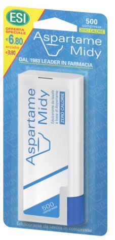 ESI ASPARTAME MIDY 500 COMPRESSE CON DISPENSER - Luckyfarma.it