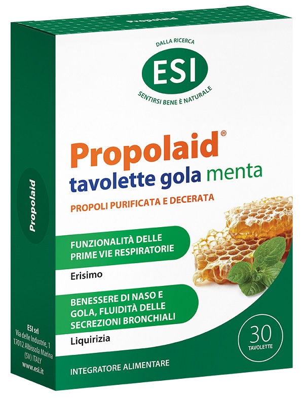 ESI PROPOLAID PROPOLGOLA MENTA 30 TAVOLETTE - Luckyfarma.it