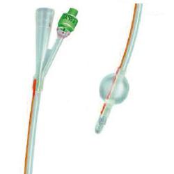 CATETERE FOLEY IN SILICONE TRASPARENTE A 2 VIE CON PALLONCINO 5-10ML DIAMETRO CH14 4,66MM LUNGHEZZA 40CM - Luckyfarma.it