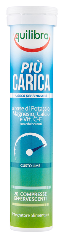 PIU' CARICA GUSTO LIME 20 COMPRESSE EFFERVESCENTI - Luckyfarma.it