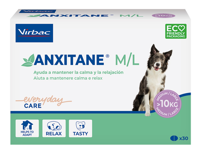 ANXITANE M/L SUPPLEMENTO NUTRIZIONALE SCATOLA 30 COMPRESSE APPETIBILI - Luckyfarma.it