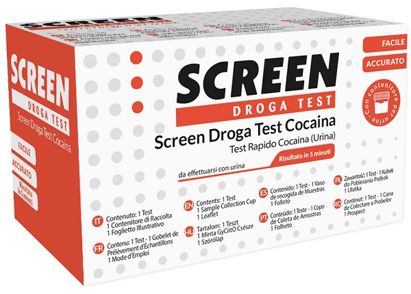 DROGA TEST CHE RILEVA UNA SOSTANZA COCAINA SCREEN DROGA TEST COCAINA - Luckyfarma.it