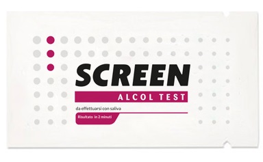 ALCOL TEST MONOUSO RILEVA ALCOL NELL'ORGANISMO TRAMITE SALIVA SCREEN ALCOL TEST - Luckyfarma.it