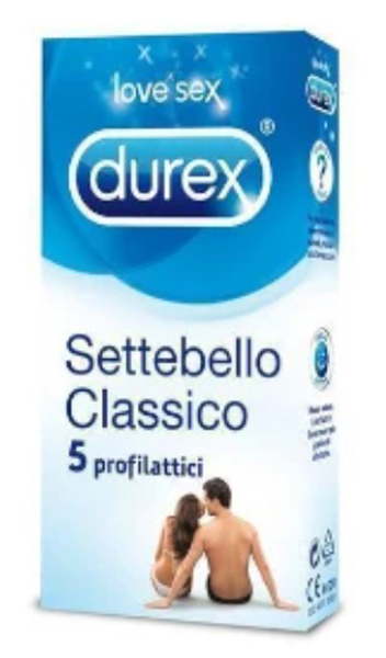 PROFILATTICO DUREX SETTEBELLO CLASSICO 5 PEZZI - Luckyfarma.it