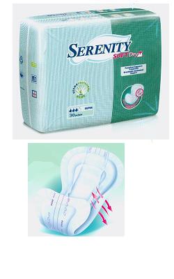 PANNOLONE PER INCONTINENZA SAGOMATO SERENITY SOFTDRY+ ALOE SUPER 30 PEZZI - Luckyfarma.it
