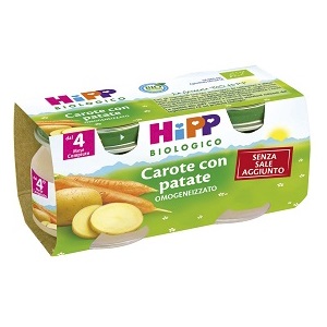 HIPP BIO HIPP BIO OMOGENEIZZATO CAROTE CON PATATE 2X80 G - Luckyfarma.it