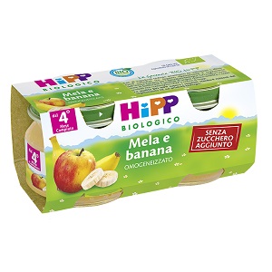 HIPP BIO FRUTTA GRATTUGGIATA MELA BANANA 4X100 G - Luckyfarma.it
