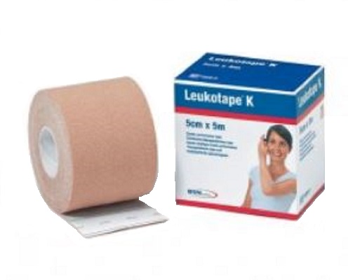 BENDA ADESIVA LEUKOTAPE K PER TAPING FISIOTERAPICO LARGHEZZA 5 CM LUNGHEZZA 5 M COLOR CARNE IN ROTOLO - Luckyfarma.it