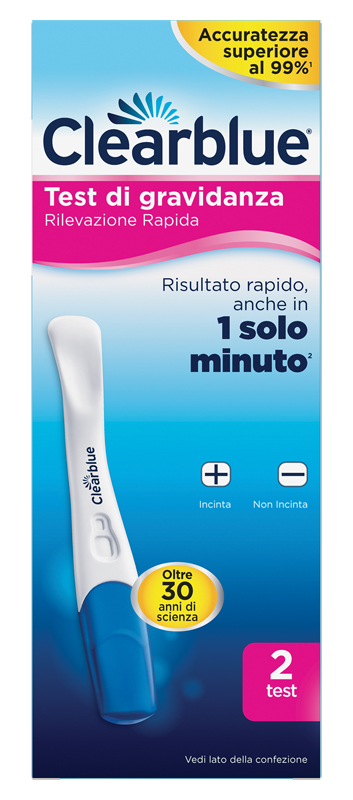 TEST DI GRAVIDANZA CLEARBLUE PREGN VISUAL STICK CB6 2CT IT - Luckyfarma.it