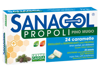 SANAGOL PROPOLI PINO MUGO 24 CARAMELLE - Luckyfarma.it