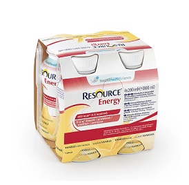 RESOURCE ENERGY VANIGLIA 4 BOTTIGLIE 200 ML NUOVO PACKAGING - Luckyfarma.it