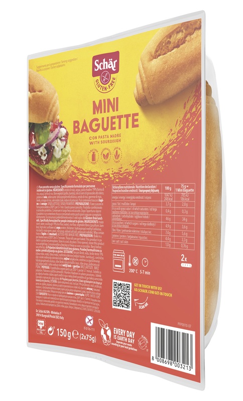 SCHAR DUO MINI-BAGUETTE 150 G - Luckyfarma.it