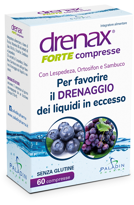 DRENAX FORTE MIRTILLO 60 COMPRESSE - Luckyfarma.it