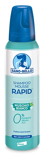 SANO E BELLO SHAMPOO MOUSSE RAPID NF MUSCHIO BIANCO 300 ML - Luckyfarma.it