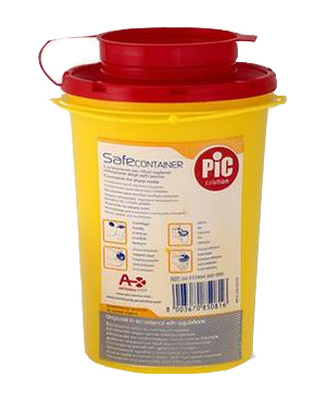 CONTENITORE DI SICUREZZA PER TALGIENTI PIC CAPACITA' 0,6 LITRI ARTICOLO 00022994000000 1 PEZZO - Luckyfarma.it