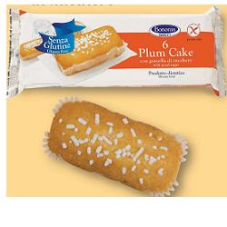 BONONIA PLUMCAKE CON GRANELLA DI ZUCCHERO SENZA GLUTINE 6 X 37 G - Luckyfarma.it