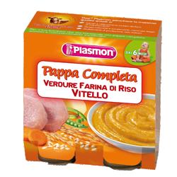 PLASMON OMOGENEIZZATO PAPPE VITELLO/VERDURA/RISO 190 G X 2 PEZZI - Luckyfarma.it
