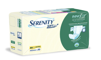 PANNOLONE PER INCONTINENZA SERENITY INNOFIT PREMIUM SOFTDRY+ EXTRA M 30 PEZZI - Luckyfarma.it