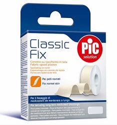 CEROTTO IN ROCCHETTO PIC CLASSIC FIX TELA BIANCO 2,5X500 CM FUSTELLA - Luckyfarma.it