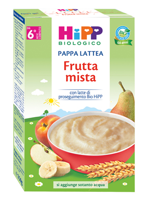 HIPP BIO PAPPA LATTEA FRUTTA MISTA 250 G - Luckyfarma.it