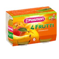 PLASMON OMOGENEIZZATO 4 FRUTTI 6 X 104 G - Luckyfarma.it