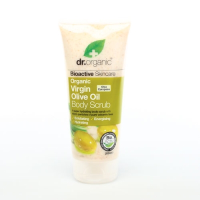 DR ORGANIC VIRGIN OLIVE OIL OLIO DI OLIVA BODY SCRUB CORPO 200 ML - Luckyfarma.it