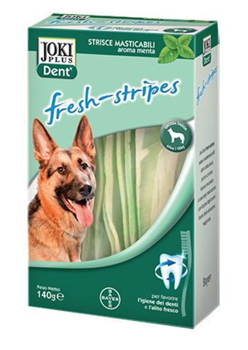 JOKI PLUS DENT FRESH-STRIPES 140 G PER CANI DI TAGLIA GRANDE - Luckyfarma.it