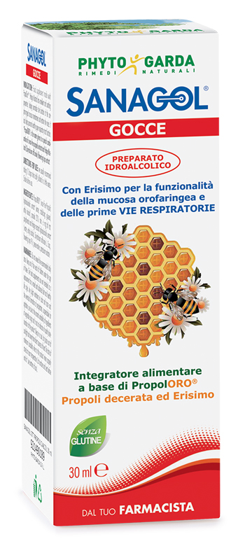 SANAGOL GOCCE PROPOLI ESTRATTO IDROALCOLICO 30 ML - Luckyfarma.it