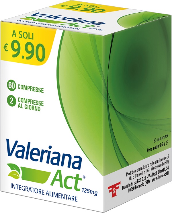 VALERIANA ACT 125 MG 60 COMPRESSE DA 125 MG - Luckyfarma.it