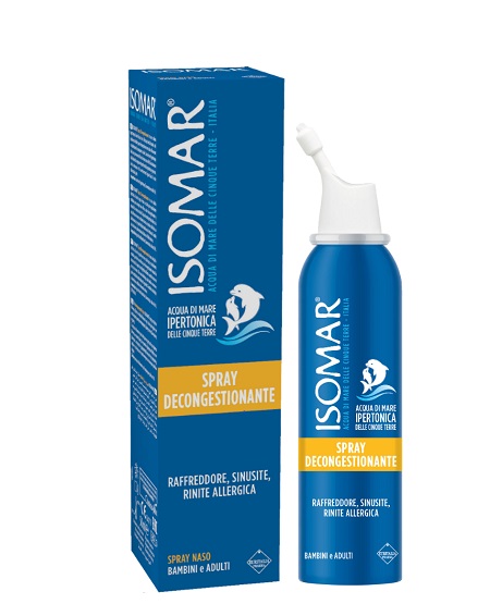 ISOMAR NASO CHIUSO SOLUZIONE ACQUA DI MARE IPERTONICA PER DECONGESTIONE NASO CHIUSO 50 ML - Luckyfarma.it