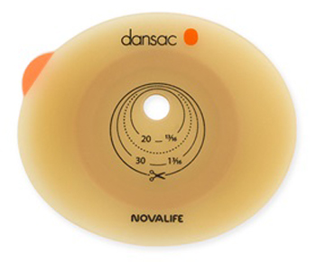 PLACCA PER COLO ILEO ED UROSTOMIA DANSAC NOVALIFE2 55MM RITAGLIABILE 10-47 - Luckyfarma.it
