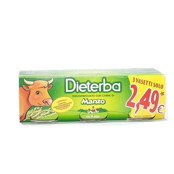 DIETERBA OMOGENEIZZATO MANZO 3 PEZZI 80 G - Luckyfarma.it