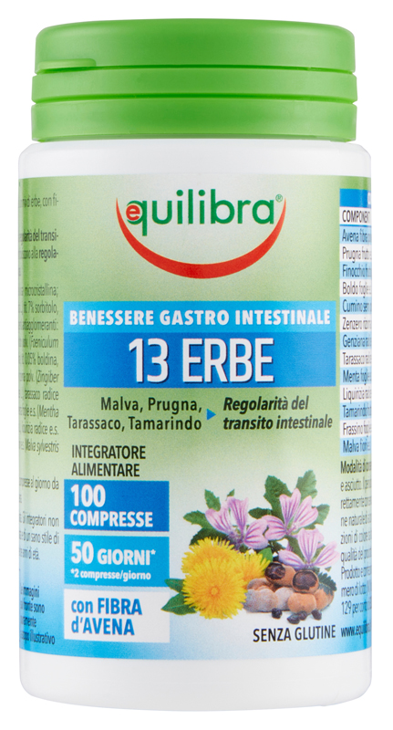 13 ERBE CON FIBRA 100 COMPRESSE - Luckyfarma.it