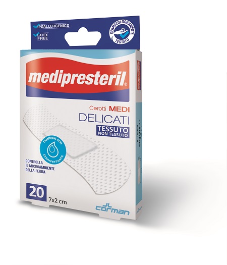 CEROTTO MEDIPRESTERIL DELICATI MISURA 7X2CM 20 PEZZI - Luckyfarma.it