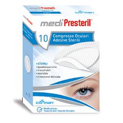 GARZA COMPRESSA OCULARE MEDIPRESTERIL ADESIVA 10 PEZZI - Luckyfarma.it