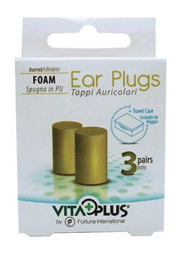 TAPPI AURICOLARI SPUGNA CLASSICI 3 COPPIE + CUSTODIA - Luckyfarma.it