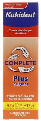 KUKIDENT PLUS COMPLETE CREMA ADESIVA PER PROTESI DENTARIE 47 G - Luckyfarma.it