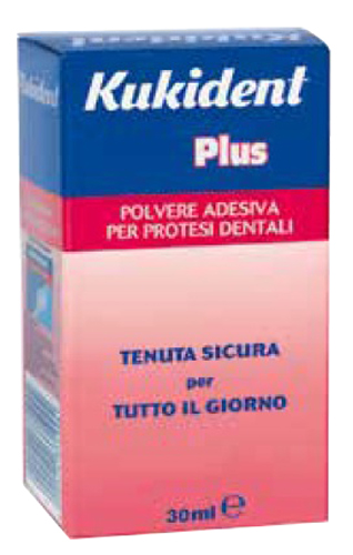 KUKIDENT PLUS POLVERE ADESIVA PER PROTESI DENTARIE 30 G - Luckyfarma.it