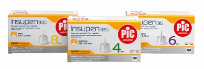 AGO PER PENNA DA INSULINA PIC INSUPEN GAUGE 33 4 MM 100 PEZZI - Luckyfarma.it