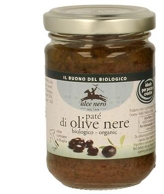 PATE' DI OLIVE NERE BIO 130 G - Luckyfarma.it