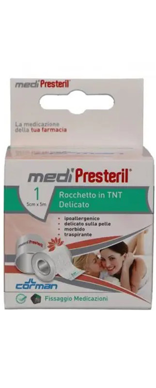 CEROTTO MEDIPRESTERIL TESSUTO NON TESSUTO IN ROCCHETTO CM 5 X 5 M - Luckyfarma.it