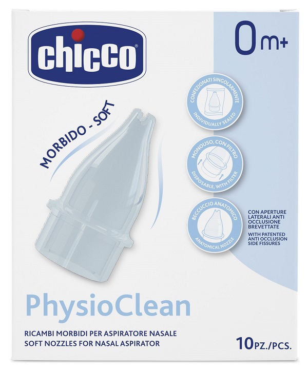 RICAMBI MORBIDI PER ASPIRATORE NASALE CHICCO PHYSIOCLEAN - Luckyfarma.it