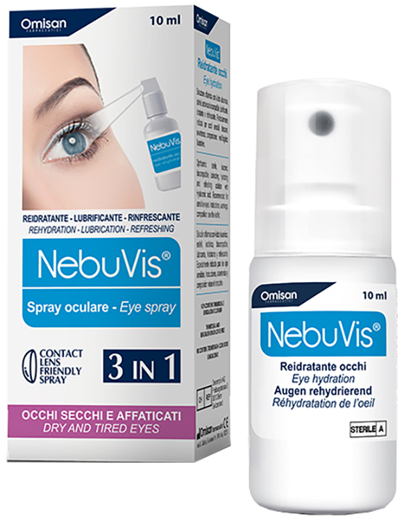 NEBUVIS REIDRATANTE OCCHI SPRAY 10 ML 1 PEZZO - Luckyfarma.it